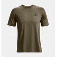 Under Armour Men's RUSH Energy Short Sleeve T-Shirt || تيشيرت أندر آرمر رش اينيرجي للرجال لون زيتي