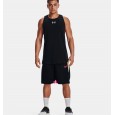 Under Armour Men's Baseline Cotton Tank || تيشيرت (حفر) أندر آرمر بيسلاين كوتون بلا أكمام للرجال لون أسود