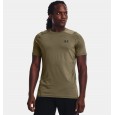 Under Armour Men's HeatGear Fitted Short Sleeve T-Shirt || تيشيرت أندر آرمر هيت-جير ارمر فيتد بأكمام قصيرة للرجال لون زيتي