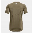 Under Armour Men's HeatGear Fitted Short Sleeve T-Shirt || تيشيرت أندر آرمر هيت-جير ارمر فيتد بأكمام قصيرة للرجال لون زيتي