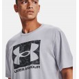 Under Armour Men's ABC Camo Boxed Logo Short Sleeve T-Shirt || تيشيرت أندر آرمر كامو بوكسد لوجو بأكمام قصيرة للرجال لون رمادي