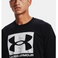 Under Armour Men's ABC Camo Boxed Logo Short Sleeve T-Shirt || تيشيرت أندر آرمر كامو بوكسد لوجو بأكمام قصيرة للرجال لون أسود