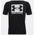 Under Armour Men's ABC Camo Boxed Logo Short Sleeve T-Shirt || تيشيرت أندر آرمر كامو بوكسد لوجو بأكمام قصيرة للرجال لون أسود