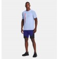 Under Armour Men's Vertical Wordmark Short Sleeve T-Shirt || تيشيرت أندر آرمر فيرتيكال وود مارك بأكمام قصيرة للرجال لون أزرق