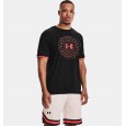 Under Armour Men's Crest SS Short Sleeve T-Shirt || تيشيرت أندر آرمر كرست اس اس بأكمام قصيرة للرجال لون أسود