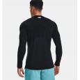 Under Armour Men's HeatGear Fitted Long Sleeve T-Shirt || تيشيرت أندر آرمر هيت جير ارمر فيتد بأكمام طويلة للرجال لون أسود