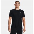 Under Armour Men's Streaker Runclipse Short Sleeve T-Shirt || تيشيرت أندر آرمر ستيكر رن بأكمام قصيرة للرجال لون أسود