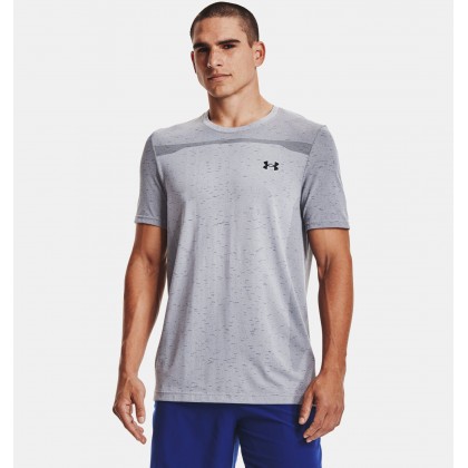 Under Armour Men's Seamless Short Sleeve T-Shirt || تيشيرت أندر آرمر سيملس بأكمام قصيرة للرجال لون سكني