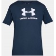 Under Armour Men's Sportstyle Logo Short Sleeve T-Shirt || تيشيرت أندر آرمر سبورت ستايل لوجو بأكمام قصيرة للرجال لون كحلي