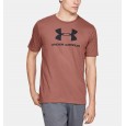 Under Armour Men's Sportstyle Logo Short Sleeve T-Shirt || تيشيرت أندر آرمر سبورت ستايل لوجو بأكمام قصيرة للرجال لون برتقالي