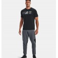 Under Armour Men's Fast Left Chest Short Sleeve T-Shirt || تيشيرت أندر آرمر فاست ليف تشست للرجال لون أسود