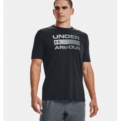 Under Armour Men's Team Issue Wordmark Short Sleeve T-Shirt || تيشيرت أندر آرمر تيم ايشيو وورد-مارك للرجال لون أسود