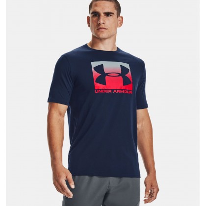 Under Armour Men's Boxed Sportstyle Short Sleeve T-Shirt || تيشيرت أندر آرمر بوكسد سبورت ستايل بأكمام قصيرة للرجال لون كحلي