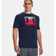 Under Armour Men's Boxed Sportstyle Short Sleeve T-Shirt || تيشيرت أندر آرمر بوكسد سبورت ستايل بأكمام قصيرة للرجال لون كحلي