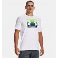 Under Armour Men's Boxed Sportstyle Short Sleeve T-Shirt || تيشيرت أندر آرمر بوكسد سبورت ستايل بأكمام قصيرة للرجال لون أبيض