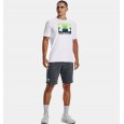 Under Armour Men's Boxed Sportstyle Short Sleeve T-Shirt || تيشيرت أندر آرمر بوكسد سبورت ستايل بأكمام قصيرة للرجال لون أبيض