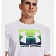 Under Armour Men's Boxed Sportstyle Short Sleeve T-Shirt || تيشيرت أندر آرمر بوكسد سبورت ستايل بأكمام قصيرة للرجال لون أبيض