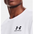 Under Armour Men's Sportstyle Left Chest T-Shirt || تيشيرت أندر آرمر سبورت ستايل ليفت تشيست بأكمام قصيرة للرجال لون أبيض