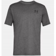 Under Armour Men's Sportstyle Left Chest T-Shirt || تيشيرت أندر آرمر سبورت ستايل ليفت تشيست بأكمام قصيرة للرجال لون رمادي