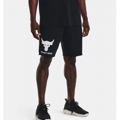 Under Armour Men's Project Rock Terry Brahma Bull Shorts || شورت أندر آرمر بروجكت روك تيري براهما بول للرجال لون أسود