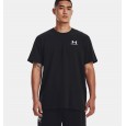 Under Armour Men's Logo Embroidered Heavyweight Short Sleeve T-Shirt || تيشيرت أندر آرمر لوجو امبرويدرد هيفي ويت للرجال لون أسود