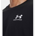 Under Armour Men's Logo Embroidered Heavyweight Short Sleeve T-Shirt || تيشيرت أندر آرمر لوجو امبرويدرد هيفي ويت للرجال لون أسود