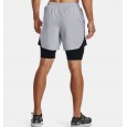 Under Armour Men's Launch 5'' 2-in-1 Shorts || شورت أندر آرمر لاونش 5 للرجال لون رمادي