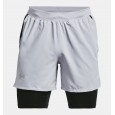 Under Armour Men's Launch 5'' 2-in-1 Shorts || شورت أندر آرمر لاونش 5 للرجال لون رمادي