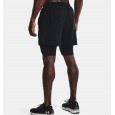 Under Armour Men's Launch 5'' 2-in-1 Shorts || شورت أندر آرمر لاونش 5 للرجال لون أسود