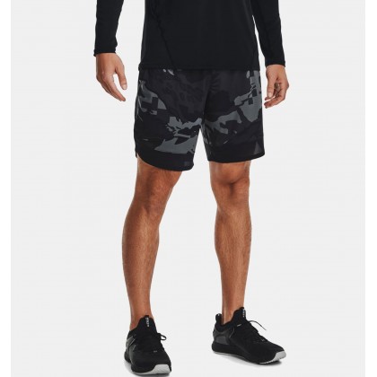 Under Armour Men's Train Stretch Camo Shorts || شورت أندر آرمر ترين ستريتش كامو للرجال لون أسود