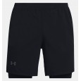 Under Armour Men's Launch Run 2-in-1 Shorts || شورت أندر آرمر لانش رن 2 في 1 للرجال لون أسود