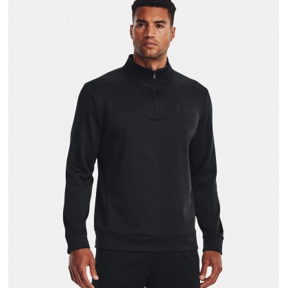 Under Armour Men's Armour Fleece® ¼ Zip Sweatshirt || شورت أندر آرمر فليس 1/4 زيب للرجال لون أسود