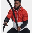 Under Armour Men's Legacy Windbreaker Jacket || جاكيت أندر آرمر ليجاسي ويندبريكر للرجال لون أحمر وأسود ورمادي