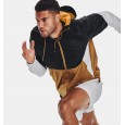 Under Armour Men's Legacy Windbreaker Jacket || جاكيت أندر آرمر ليجاسي ويندبريكر للرجال لون أسود ورمادي وذهبي