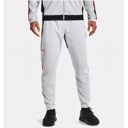 Under Armour Men's Tricot Track Pants || بنطلون أندر آرمر تريكو تراك للرجال لون رمادي وأسود