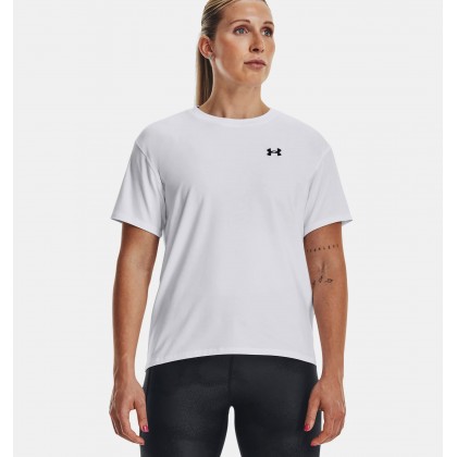 Under Armour Women's Essential Cotton Stretch T-Shirts|| تيشيرت أندر آرمر ايسنشال كوتون ستريتش للنساء لون أبيض