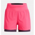 Under Armour Women's Run Stamina 2-in-1 Shorts|| شورت أندر آرمر ران ستامينا 2-ان-1 للنساء لون وردي