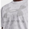 Under Armour Women's Logo Printed Heavyweight T-Shirts|| تيشيرت أندر آرمر لوجو برينتد هيفي ويت للنساء لون رمادي وأبيض