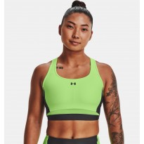 Under Armour Women's Mid Crossback Long Line Sports Bra|| صدرية رياضية أندر آرمر ميد كروس باك لونج لاين سبورتس للنساء لون أخضر 