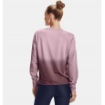 Under Armour Women's Rival Terry Gradient Crew T-Shirts|| تيشيرت أندر آرمر رايفال تيري جرادينت للنساء لون زهري