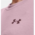 Under Armour Women's Rival Terry Gradient Crew T-Shirts|| تيشيرت أندر آرمر رايفال تيري جرادينت للنساء لون زهري