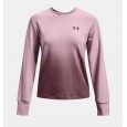 Under Armour Women's Rival Terry Gradient Crew T-Shirts|| تيشيرت أندر آرمر رايفال تيري جرادينت للنساء لون زهري