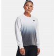 Under Armour Women's Rival Terry Gradient Crew T-Shirts|| تيشيرت أندر آرمر رايفال تيري جرادينت للنساء لون أبيض وأسود