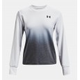 Under Armour Women's Rival Terry Gradient Crew T-Shirts|| تيشيرت أندر آرمر رايفال تيري جرادينت للنساء لون أبيض وأسود