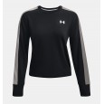 Under Armour Women's Rival Terry Colorblock Crew Sweatshirt|| تيشيرت أندر آرمر ريفال تيري كلربلوك للنساء لون أسود