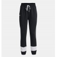 Under Armour Women's Rival Terry Colorblock Joggers || بنطلون أندر آرمر رايفال تيري كلربلوك للنساء لون أسود