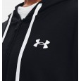 Under Armour Women's Rival Terry Colorblock Full-Zip Hoodie|| تيشيرت هودي أندر آرمر رايفال تيري ملر بلوك للنساء لون أسود