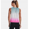 Under Armour Women's Run Anywhere Tank || تيشيرت تانك أندر آرمر رن اني ويير بلا أكمام للنساء لون أخضر وأبيض وزهري