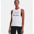 Under Armour Women's Sportstyle Logo Tank || تيشيرت تانك أندر آرمر سبورتستايل لوجو بلا أكمام للنساء لون أبيض