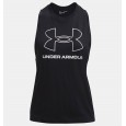 Under Armour Women's Sportstyle Logo Tank || تيشيرت تانك أندر آرمر سبورتستايل لوجو بلا أكمام للنساء لون أسود